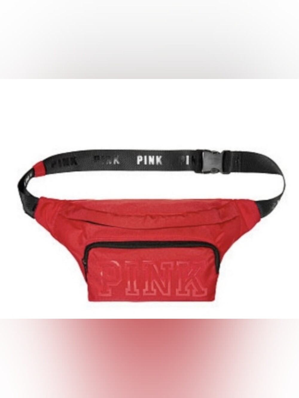 PINK Victoria's Secret Red Waist Pack with Black Strap